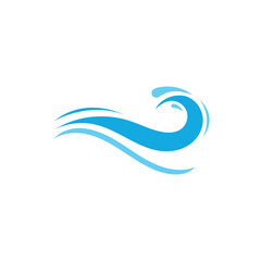 Naklejka premium Natural Water wave