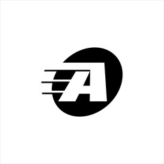 Obraz premium A letter logo icon vector