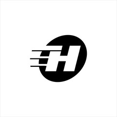 H  letter logo icon vector
