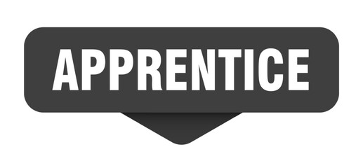 apprentice sticker. apprentice sign on transparent background