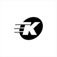 K letter logo icon vector