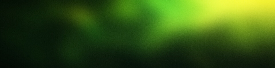 Glowing green blurred light gradient dark grainy black vertical background glowing light spot copy space