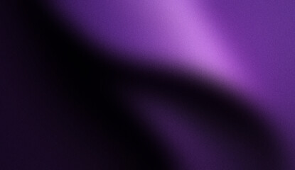 Grainy gradient background, dark violet orange red abstract color wave black backdrop, noisy texture