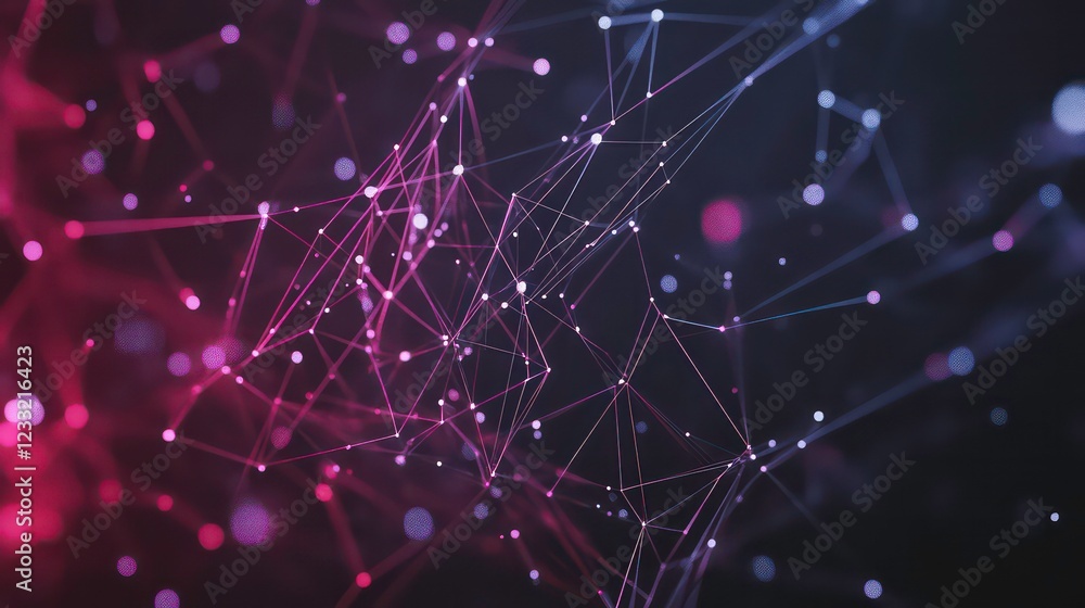 Poster global network connecting with digital technology and innovative solutions