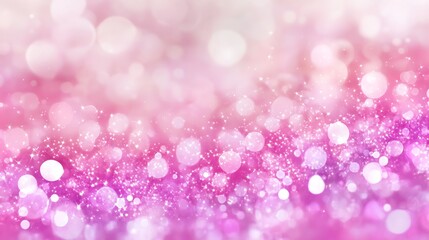 Pink Sparkle Background With Bokeh Lights