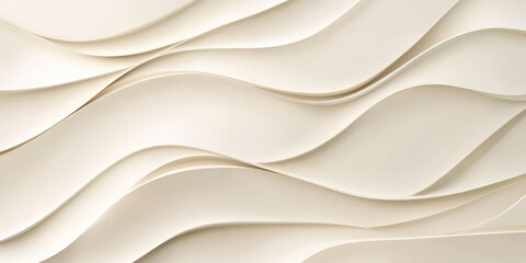 Obraz premium Elegant light beige minimalist background with subtle texture and soft shadows.