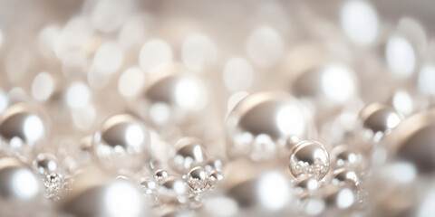 Subtle silver and pearl background with a soft metallic sheen, creating an elegant and high-end visual.
