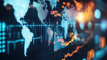 Obraz premium Investigate the impact of global economic events on investment markets.