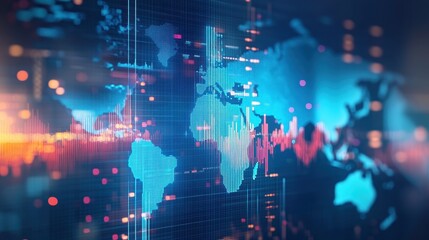 Obraz premium Investigate the impact of global economic events on investment markets.
