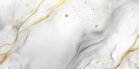 Elegant white marble background with subtle gold veins and smooth polished textures for timeless appeal.
