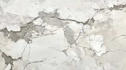 Obraz premium Cracked and Weathered Concrete Surface with Textured Patterns