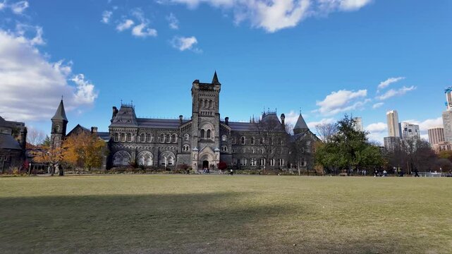 View of the University of Toronto 4K