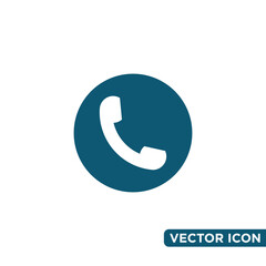 Minimalist Telephone Icon Design Template 