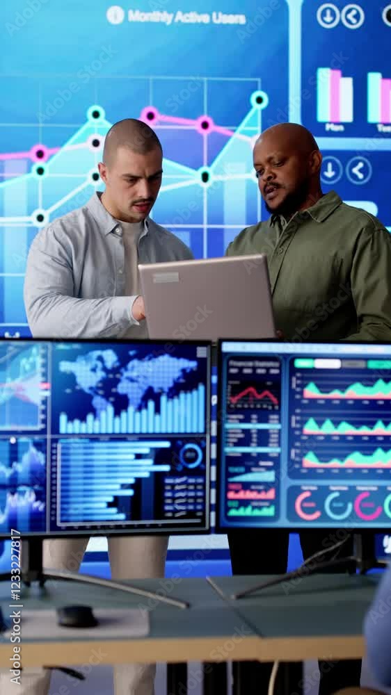Poster Monitor Control Server At Data Center