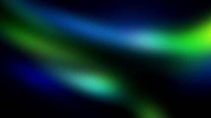 Glowing green blurred light gradient dark grainy black vertical background glowing light spot copy space
