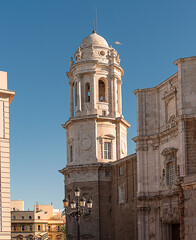 Fototapeta premium Beautiful Baroque Spire. Cadiz, Spain.