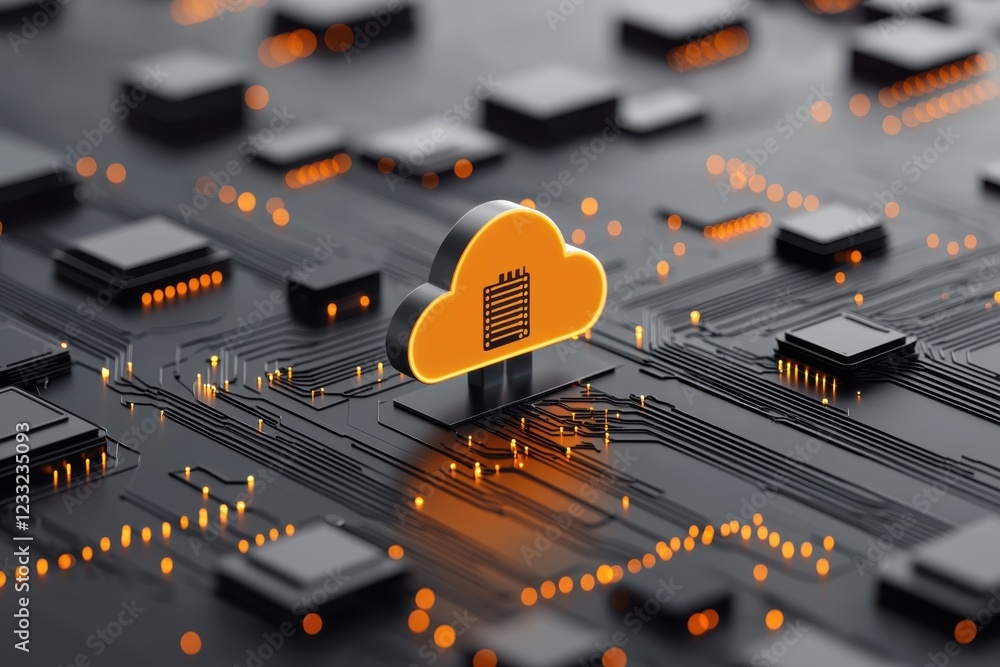 Poster cloud technology enabling the future of digital transformation powering innovations optimizing workf