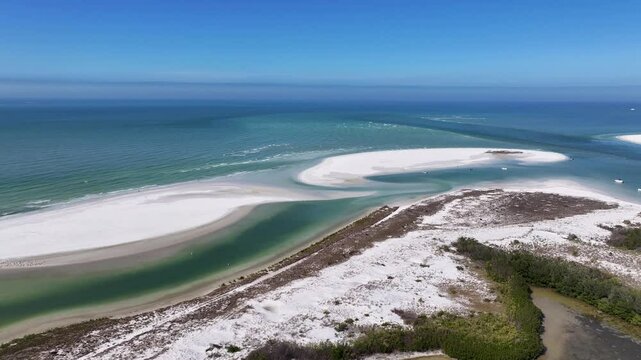 Fort De Soto Park At Clearwater In Florida United States. Nature Park Landscape. Paradise Scenery. Waterfront Beach Park. Fort De Soto Park At Clearwater In Florida United States. 