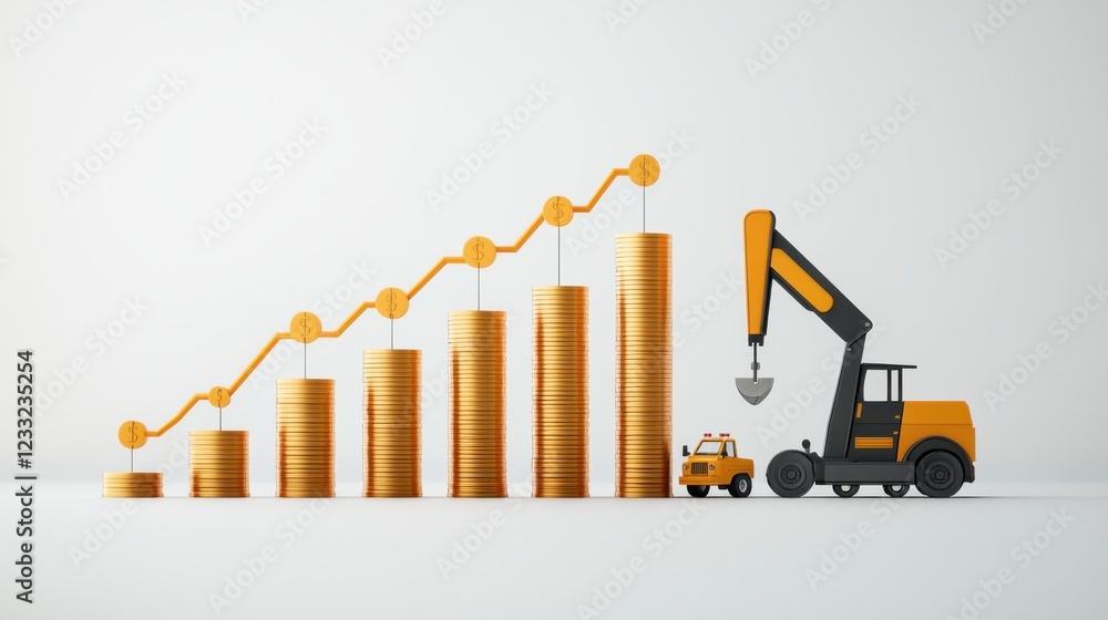 Aufkleber capex extraction icon representing financial analysis business growth and investment optimization co