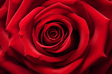 Close up of red roses. Red rose petals closeup.