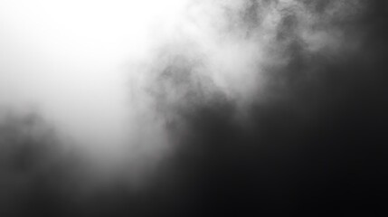 Fototapeta premium Abstract grayscale image of smoke or clouds