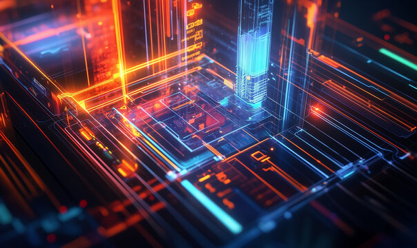 A development plan displayed on a plasma screen, designed with modern UI elements for clarity