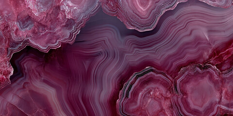 Abstract burgundy agate texture background with deep, wine-red hues and organic veining. A rich and dramatic design for sophisticated visuals.