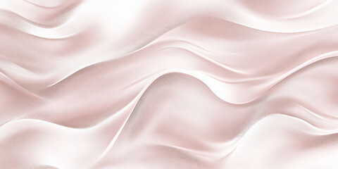 Obraz premium Elegant satin fabric in blush pink with delicate flowing folds and shimmering light.