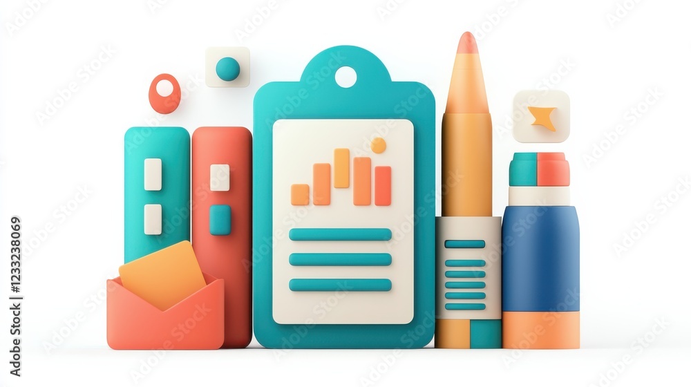 Poster capital expenditure report icon automated data visualization for business finance analytics and perf