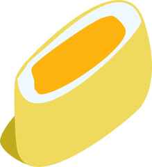 Hong Kong mango pancake illustration 