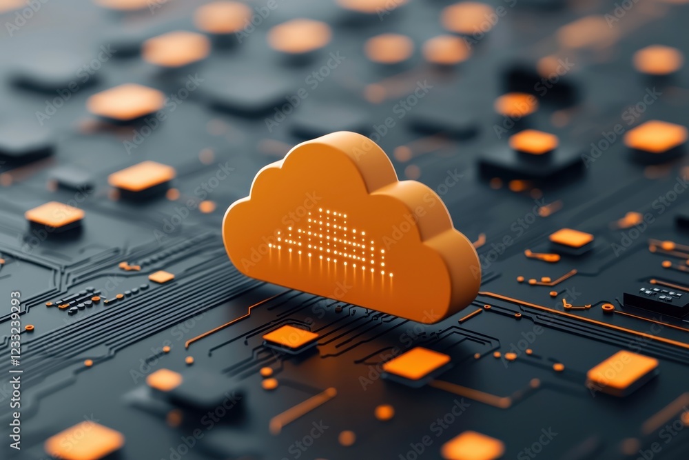 Poster cloud based digital transformation strategy fueling future innovation and competitive advantage in t