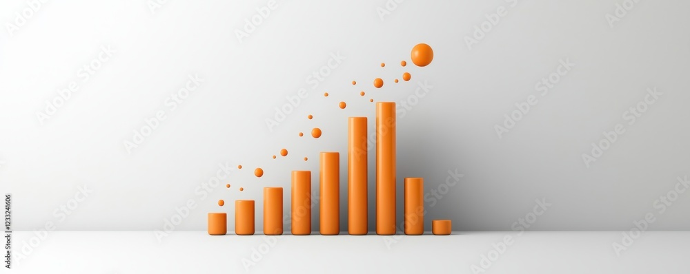Poster clean and minimalist financial report icon with a focus on capex capital expenditures data visualiza