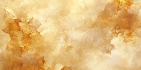 Warm taupe and gold watercolor background with soft fluid textures and intricate highlights.