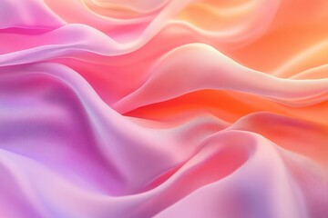 Obraz premium Soft, flowing pastel fabric with ombre effect. Ideal for designs needing a delicate, dreamy, or feminine aesthetic.