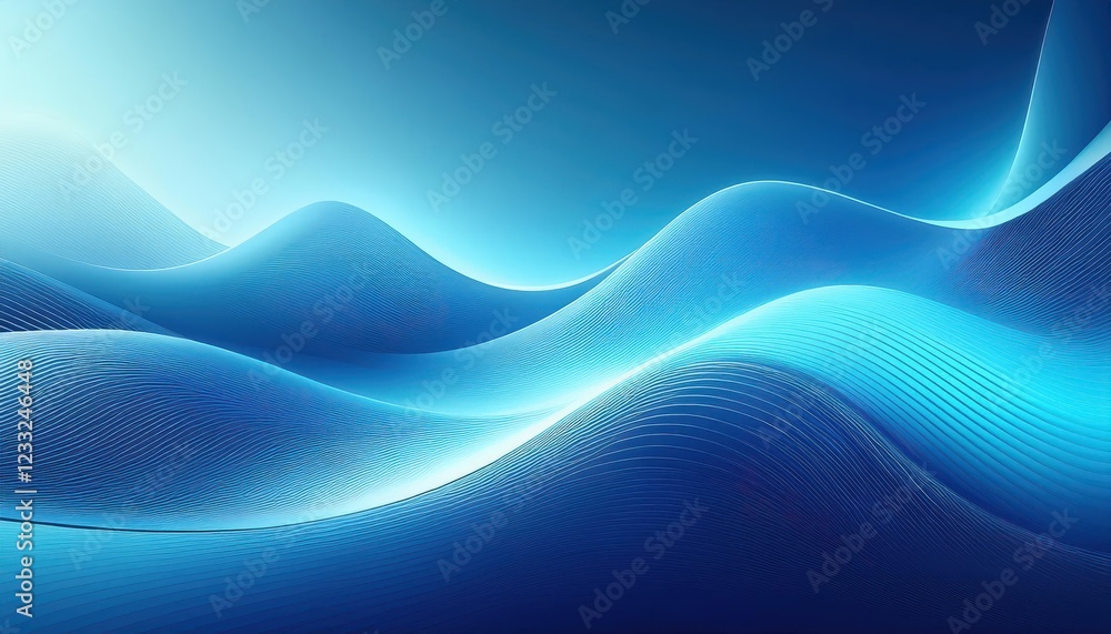 Poster minimalist techinspired light blue abstract backdrop a symphony of modernism and tranquility, perfec