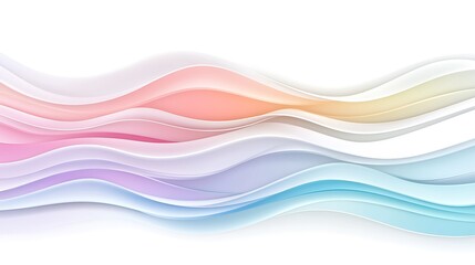 Obraz premium Abstract Pastel Waves Flowing Seamlessly