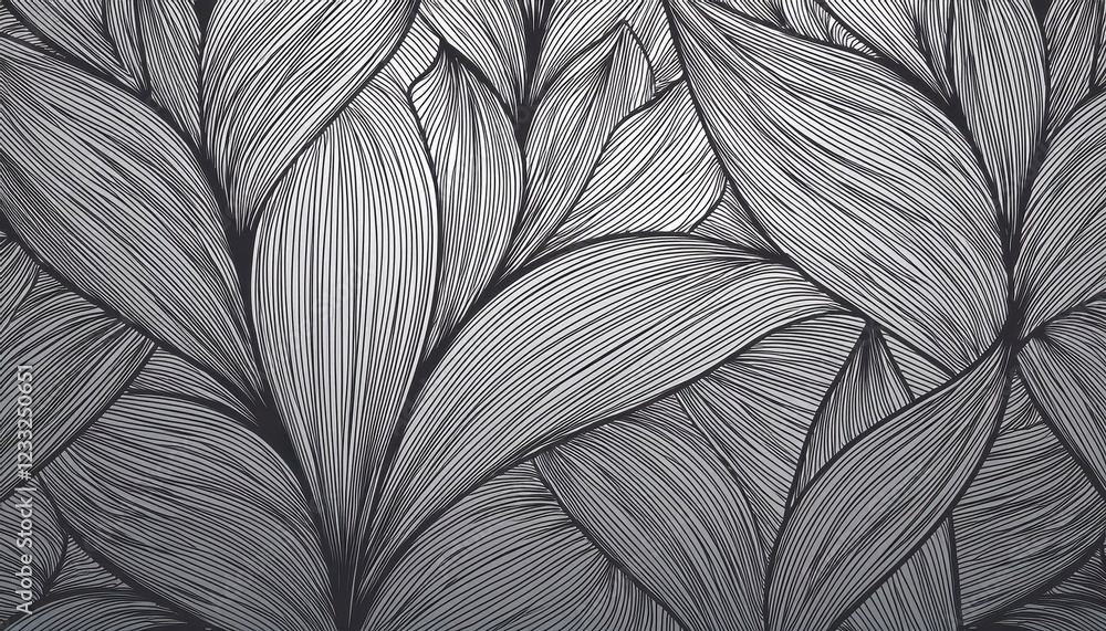 Poster repeating linear vector pattern a mesmerizing abstract geometry background featuring intricate gray 