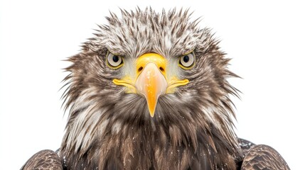 Obraz premium Close-up of a majestic eagle's face.