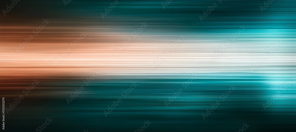 Poster abstract teal and orange horizontal lines background modern digital art design graphic texture for w