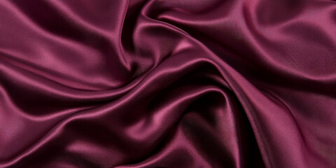 Rich burgundy satin texture with smooth draping and glowing highlights, ideal for elegant backdrops.