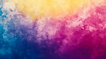 Abstract Watercolor Background Texture Vibrant Purple Blue Yellow Gradient Painted Design Artistic Grunge Style Colorful Digital Image Modern Art     