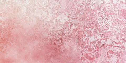 Elegant rose pink background with delicate lace-like texture and soft gradient transitions for a romantic atmosphere.