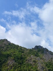 Fototapeta premium clouds over the mountains
