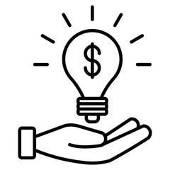 Fototapeta premium Idea icon element for design