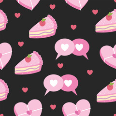 Seamless pattern valentine's day. Suitable for decorative elements for wallpaper, backdrop, wrapping paper, packaging, etc