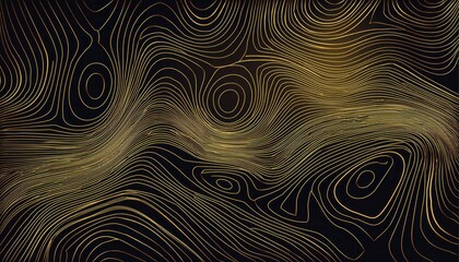 Elegant Gold Line Art Abstraction An Opulent and Sophisticated Design Element for Modern Interiors, Home Decor, or Digital Artwork, Embracing Rich Textures and Bold Geometric Lines.