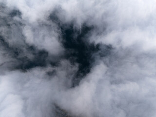 Captivating Dynamic Cloud Patterns Gracefully Displayed Across the Vast Sky Above
