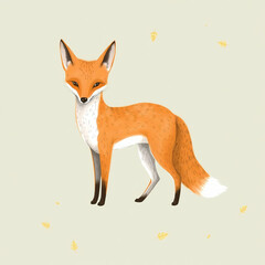 Obraz premium The image of fox. fox in the forest.