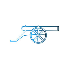 Fototapeta premium Cannon icon design template