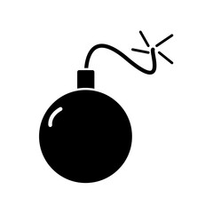 Bom explosion icon design template